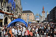 Am 6.7.2011 kann man die Bewerbung auf dem Marienplatz und in der Fußgängerzone begleiten (©Foto: Ingrid rossmann)